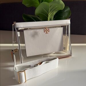 NWT , tory burch blake clear swingpack crossbody bag , shoulder bag